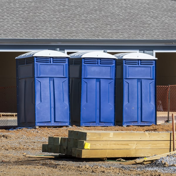 is there a specific order in which to place multiple porta potties in Romance